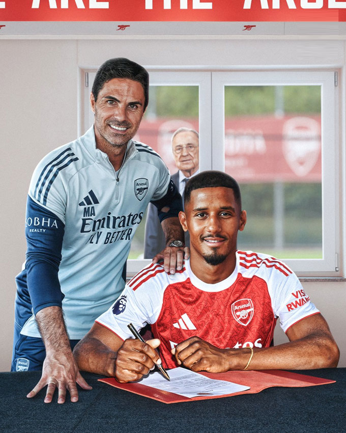 Việc Saliba đồng ý gia hạn khiến Real hết cơ hội theo đuổi trung vệ này