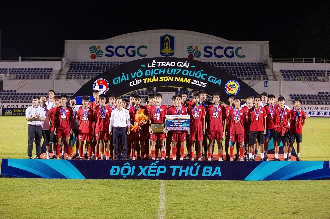 U17 Thể Công giành hạng ba