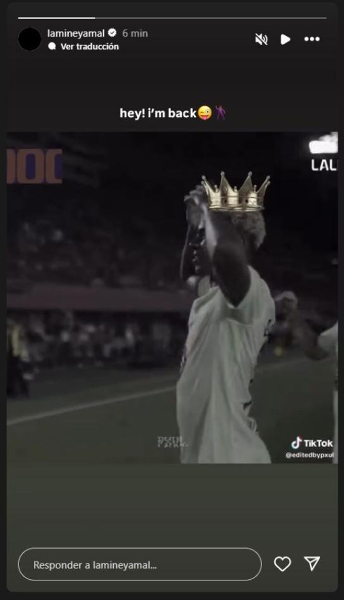 Yamal thông báo trở lại trên MXH