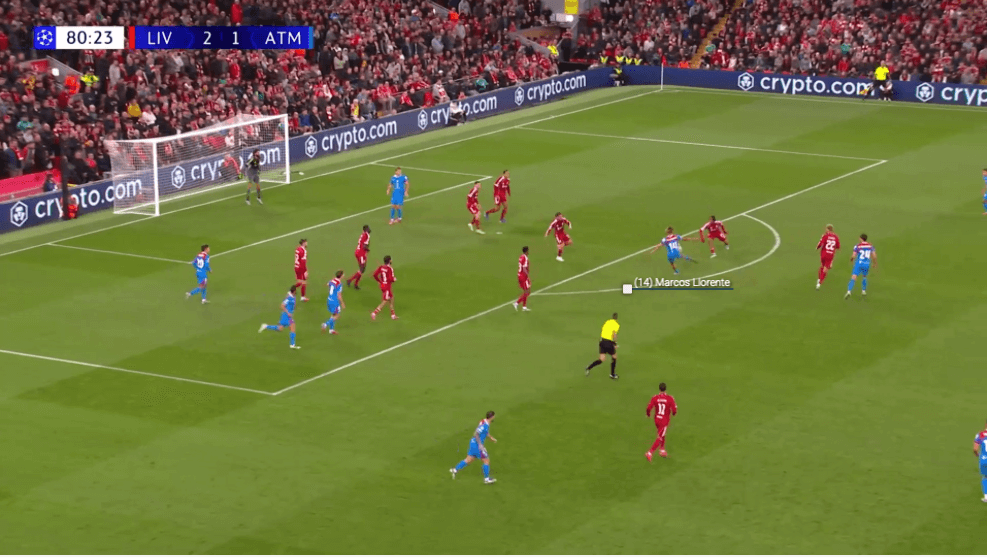 Các bàn thắng của Atletico cũng cực khó với Alisson