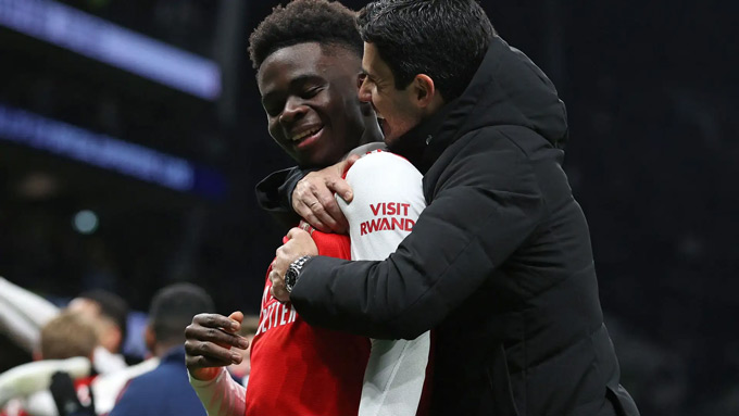 Saka là một trong những ngôi sao sáng của Arsenal