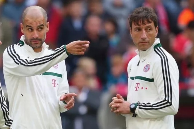 Pep và Planchart thời còn ở Bayern Munich.