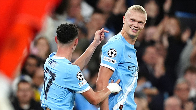 Tiền đạo người Na Uy đang có phong độ hủy diệt như mùa 2022/23 mà Man City giành cú ăn ba lịch sử