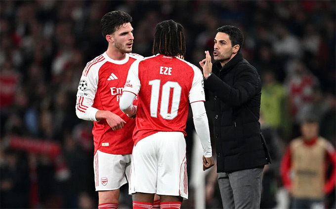 HLV Arteta khen ngợi màn trình diễn của các học trò