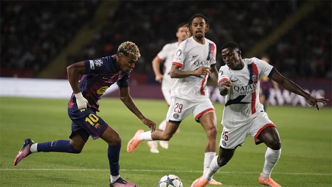 Yamal đã xuyên phá khá tốt bên hành lang phải