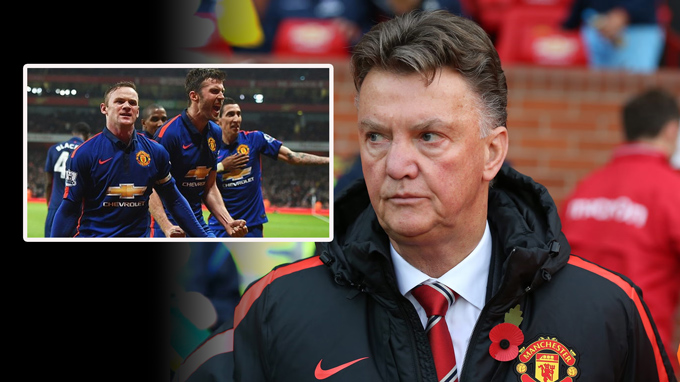 Van Gaal hy sinh quyền kiểm soát bóng để giúp MU thắng Arsenal năm 2014