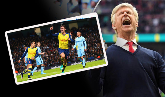 Wenger giúp Arsenal đánh bại Man City nhờ biết nhường thế trận