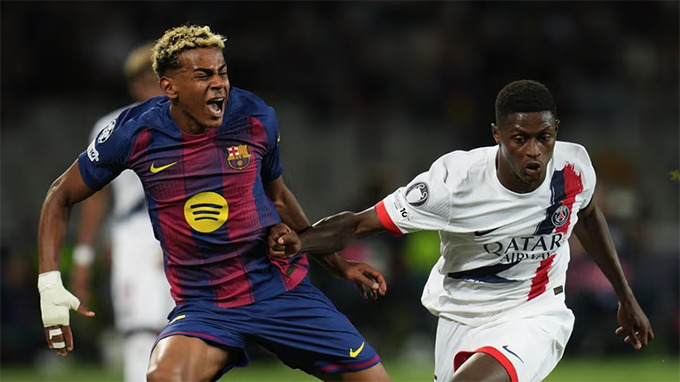 Yamal rén chân trước tốc độ, sức mạnh và kỹ thuật của Mendes