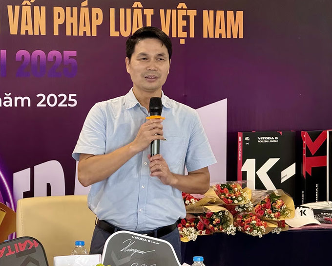 Nhà báo Nguyễn Thành Đoàn, Tổng Biên tập Tạp chí Phổ biến và Tham vấn Pháp luật Việt Nam - Trưởng ban Chỉ đạo Giải