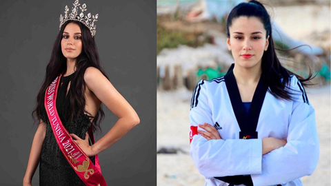  Amani Layouni: Hoa hậu Tunisia là kỷ lục gia taekwondo, vẻ đẹp nóng bỏng vạn người mê