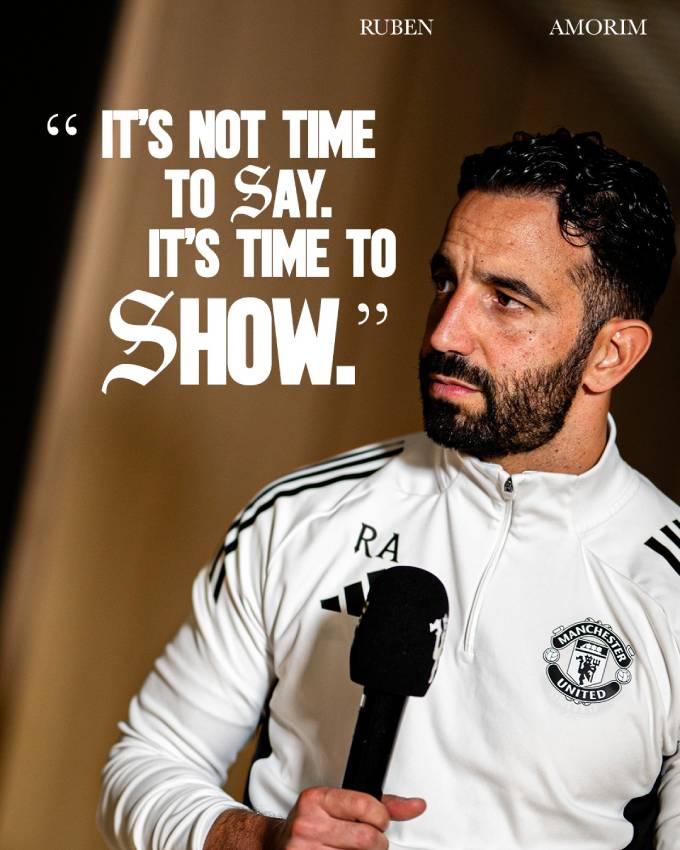 Amorim trên bài đăng của fanpage MU