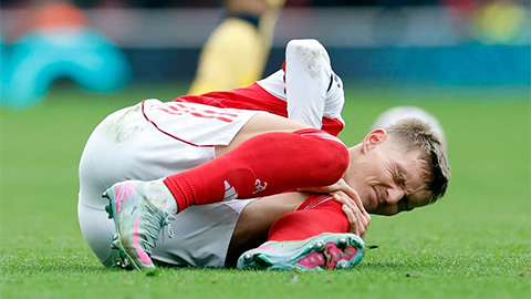  Odegaard và Rice chấn thương, Arsenal lo lắng