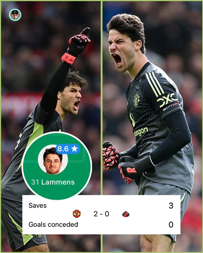 Lammens có màn trình diễn tốt trong trận ra mắt MU