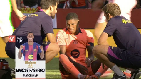 Rashford bất ngờ nhận giải xuất sắc nhất trận dù Barca thua thảm trước Sevilla