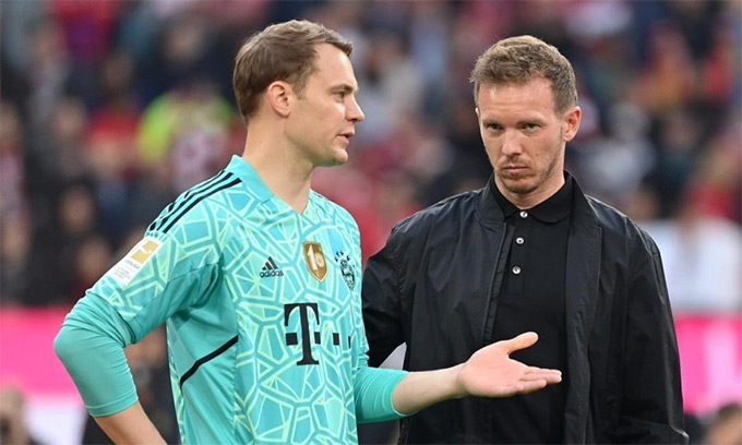 Neuer từng là học trò của HLV  Nagelsmann ở Bayern và ĐT Đức