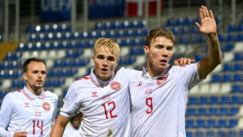  Áo thắng 10-0, Hojlund tỏa sáng với cú đúp ở ĐT Đan Mạch