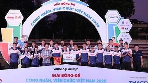  SHB FC xuất sắc đưa Công đoàn Ngân hàng Việt Nam lên ngôi Á quân vòng loại phía Bắc Giải bóng đá công nhân, viên chức Việt Nam 2025