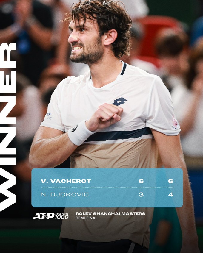 Vacherot giành chiến thắng lịch sử