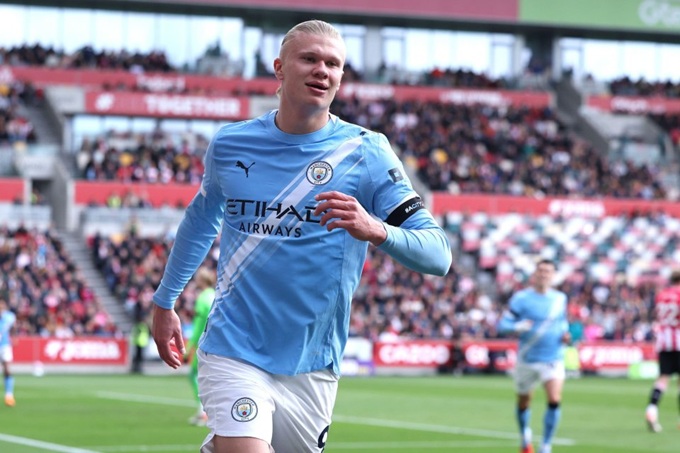 Haaland đang dẫn đầu danh sách ghi bàn tại Premier League mùa này với 9 bàn thắng