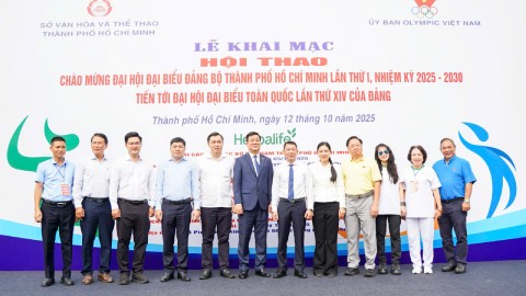  Hội thao chào mừng Đại hội đại biểu Đảng bộ TP.HCM lần thứ I, nhiệm kỳ 2025-2030, tiến tới Đại hội đại biểu toàn quốc lần thứ XIV của Đảng