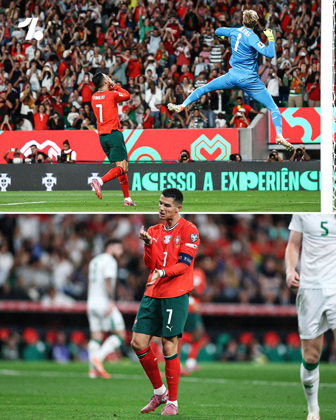 Ronaldo lỡ cơ hội trở thành chân sút vĩ đại nhất lịch sử vòng loại các kỳ World Cup