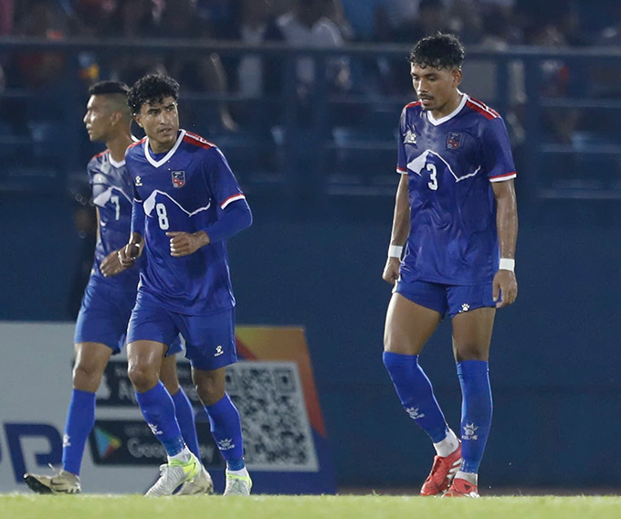 Cầu thủ Nepal tin tưởng sẽ giành điểm trước Việt Nam - Ảnh: Anh Khoa