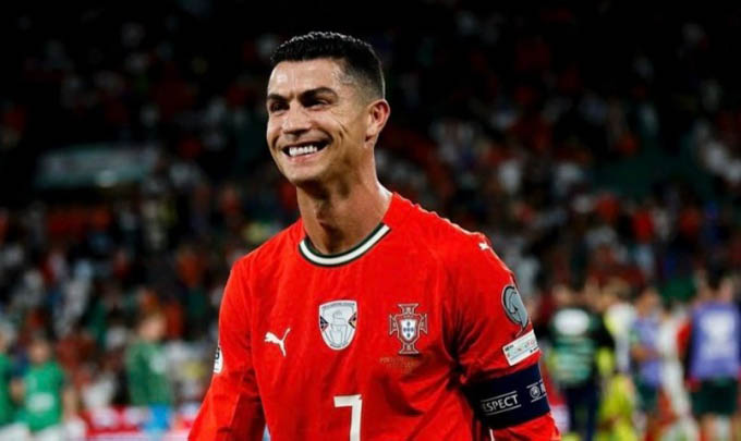 Cristiano Ronaldo trong màu áo ĐT Bồ Đào Nha