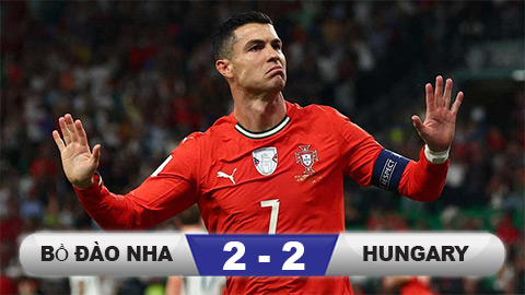  Kết quả Bồ Đào Nha 2-2 Hungary: Szoboszlai phá hỏng ngày vui của Ronaldo
