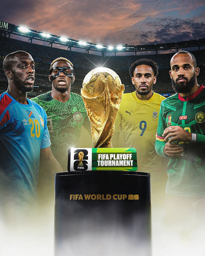 4 đội bóng sẽ phải tranh nhau tấm vé play-off liên lục địa