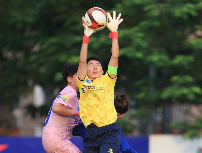 Kim Thanh trong màu áo Thái Nguyên T&T tại giải VĐQG 2025. Ảnh: Phan Tùng