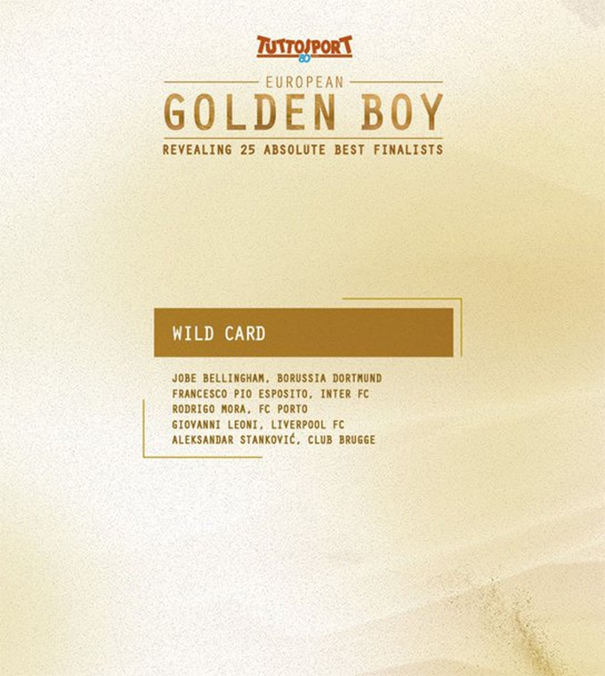 5 đề cử bổ sung của Tuttosport