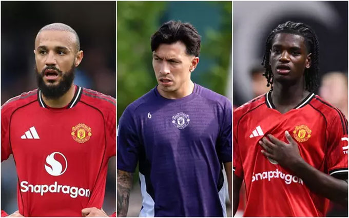 3 cầu thủ vẫn chưa đủ thể lực ra sân gồm Mazraoui, Lisandro và Heaven