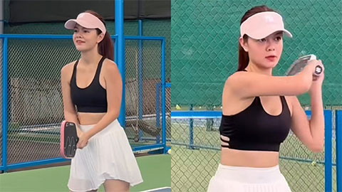 Mẹ 3 con Phạm Quỳnh Anh chơi pickleball giữ dáng, bí quyết trẻ như thuở đôi mươi