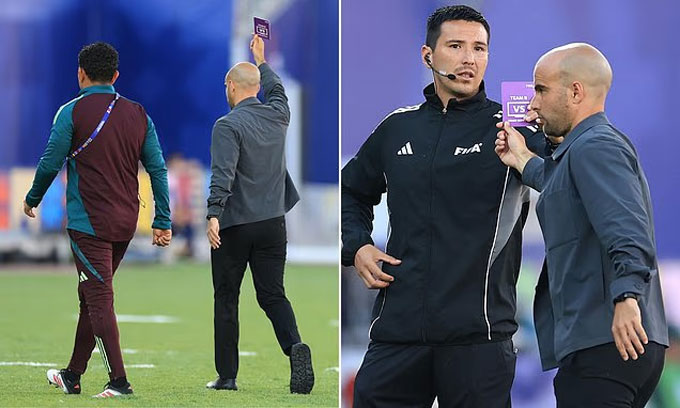 Thẻ tím lần đầu được sử dụng tại U20 World Cup