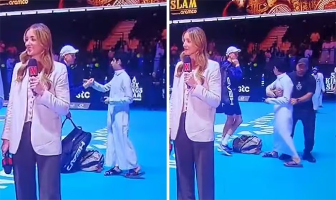 Nhân viên an ninh đã đưa cậu bé rời khỏi sân khi cố tiếp cận với Sinner