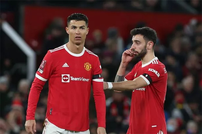 Crisriano Ronaldo và Bruno Fernandes nằm trong Top 5 cầu thủ gây chia rẽ ý kiến