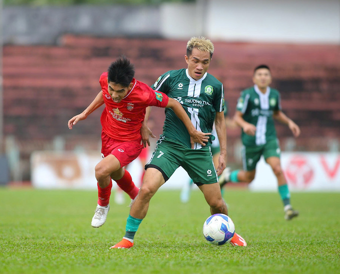 Với trận thắng Long An, CLB Đồng Nai đã vượt lên đầu bảng. Ảnh: CTV