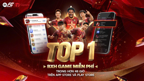  EA SPORTS™ FC Mobile Việt Nam khẳng định vị thế: Đạt TOP 1 App Store và Google Play chỉ sau hơn 48 giờ ra mắt