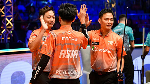  Cơ thủ Quốc Hoàng giúp đội châu Á áp đảo đội Thế giới