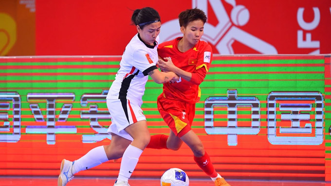 ĐT futsal nữ Việt Nam (áo đỏ) sẽ gặp Indonesia ở vòng bảng