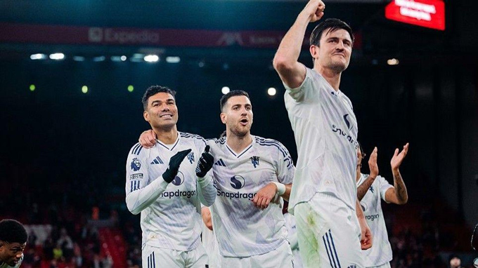 Các cầu thủ MU đã chứng tỏ được bản lĩnh và tinh thần chiến đấu ngoan cường