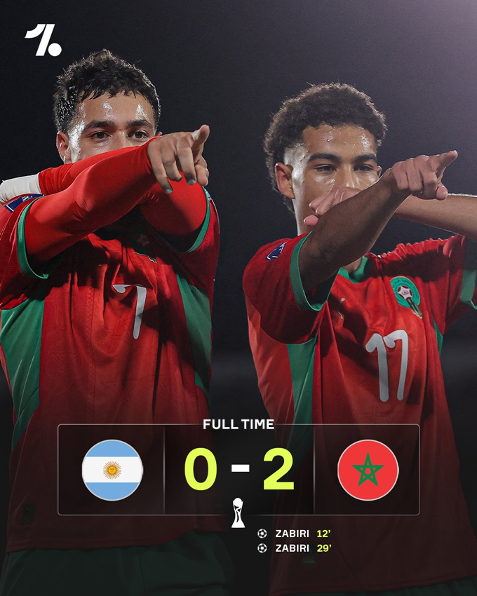 Morocco đánh bại Argentina ở trận chung kết U20 World Cup