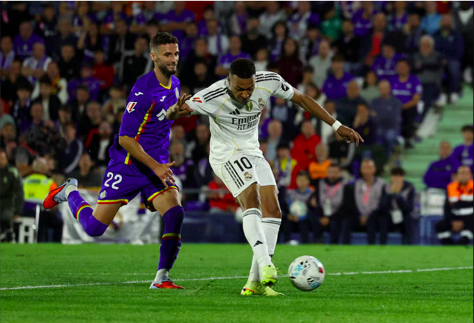 Mbappe ghi bàn duy nhất trước Getafe, giúp Real đòi lại ngôi đầu BXH La Liga