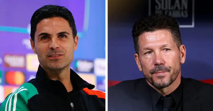 Mikel Arteta đối đầu Diego Simeone