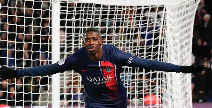 Dembele tái xuất trong màu áo PSG
