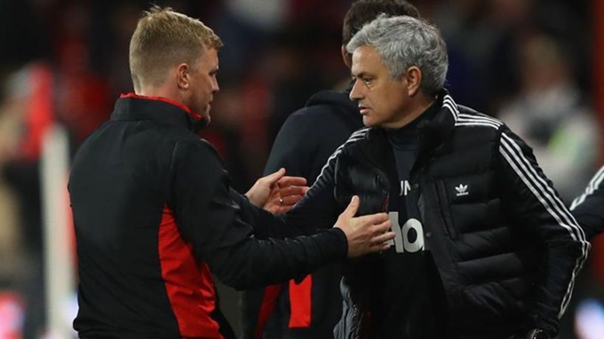 Eddie Howe gặp thần tượng Jose Mourinho