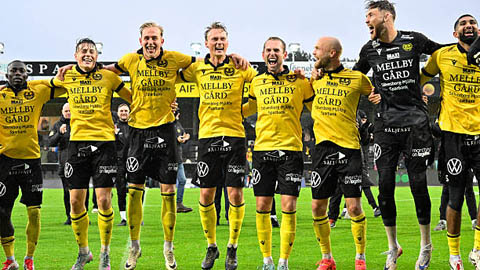  Mjallby vô địch Thụy Điển, 'bay' vào lịch sử bóng đá châu Âu