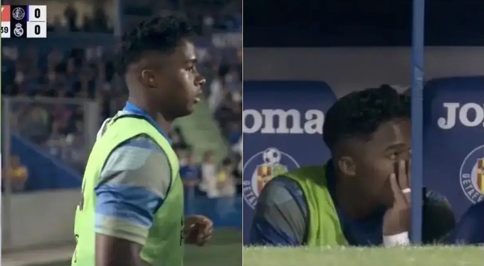 Endrick khởi động rồi... trở lại ghế dự bị ở trận gặp Getafe.