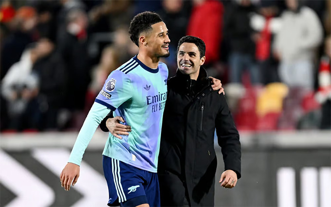 Arteta đã thuyệt phục được Saliba gia hạn với Arsenal