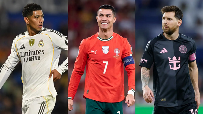 Ngôi sao bóng đá có giá trị thương mại cao nhất năm 2025: Ronaldo số 1, Messi 'mất tích'